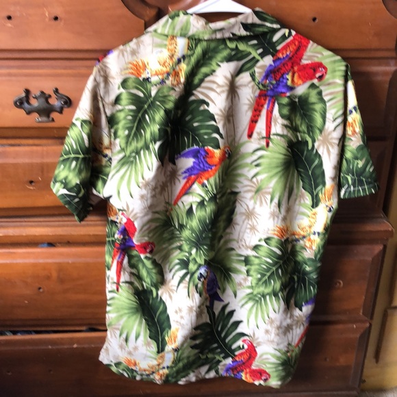 Small Vintage Hawaiian Parrot Shirt - Picture 4 of 4